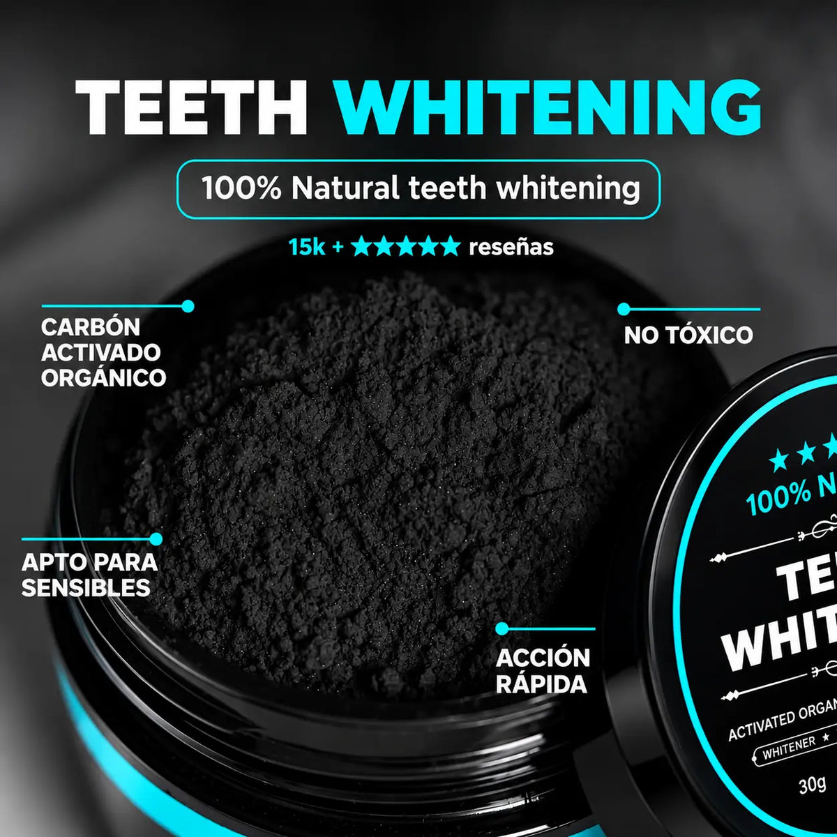 Blanqueador Dental Carbon Activado BLACKSMILE®
