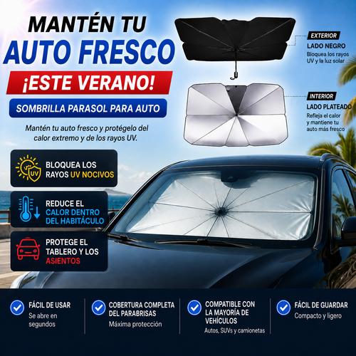 Sombrilla con protección UV (aislamiento térmico)