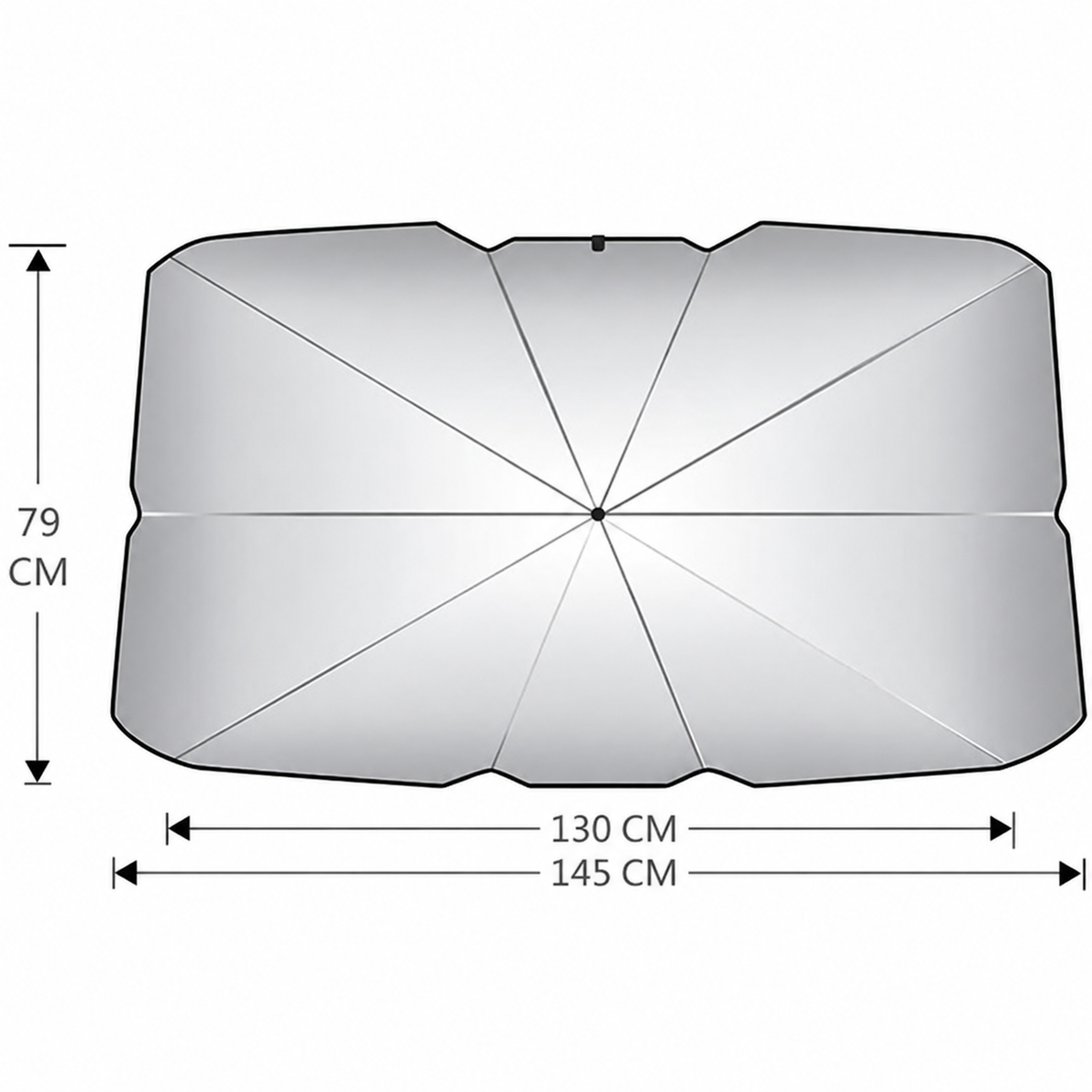 Sombrilla con protección UV (aislamiento térmico)
