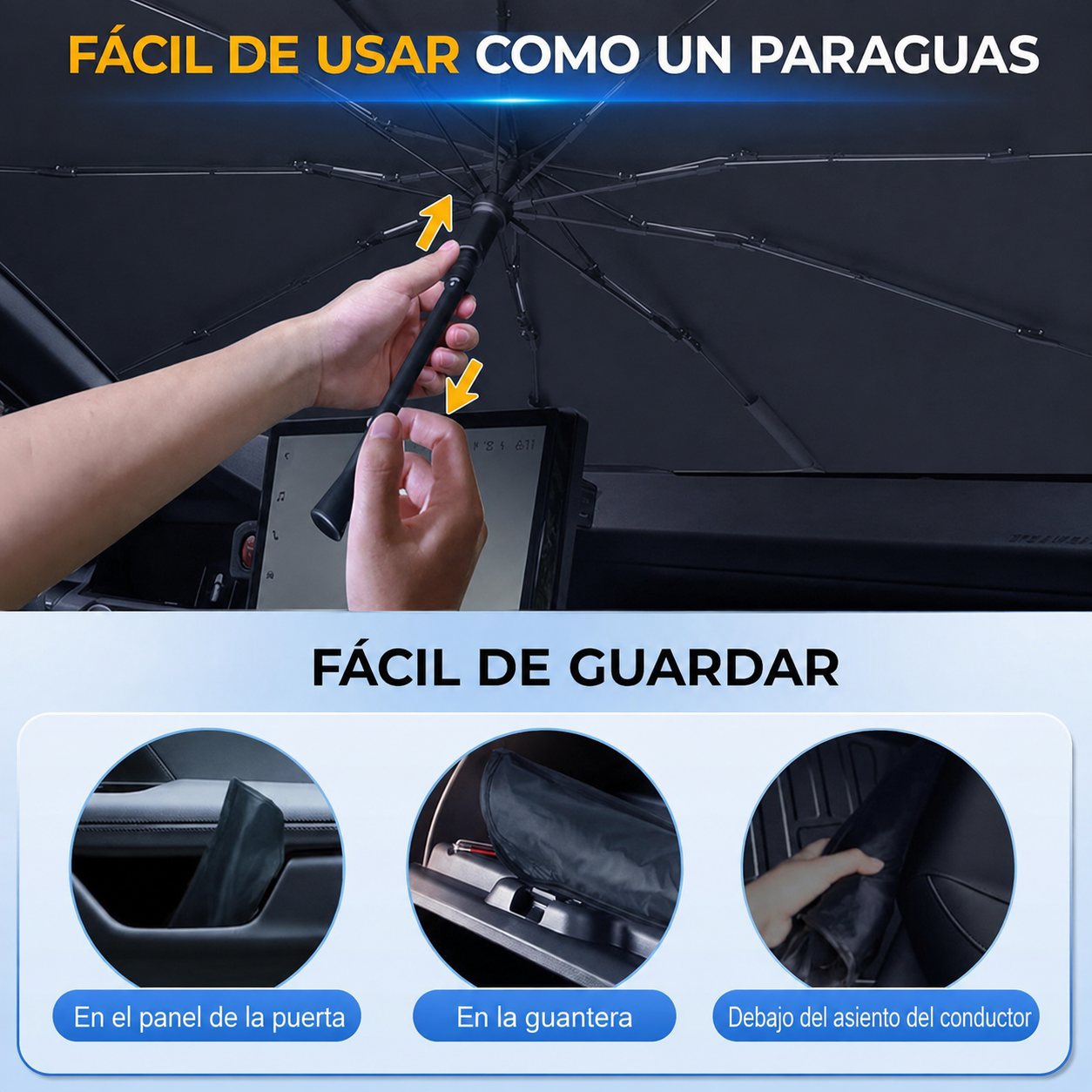Sombrilla con protección UV (aislamiento térmico)