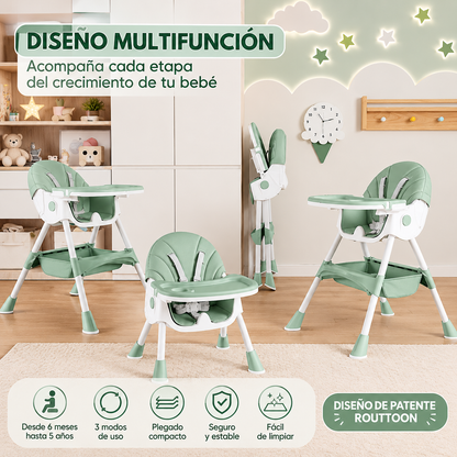 Silla Alta De Comer 3 En 1 Para Bebe