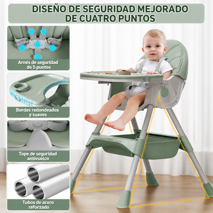 Silla Alta De Comer 3 En 1 Para Bebe
