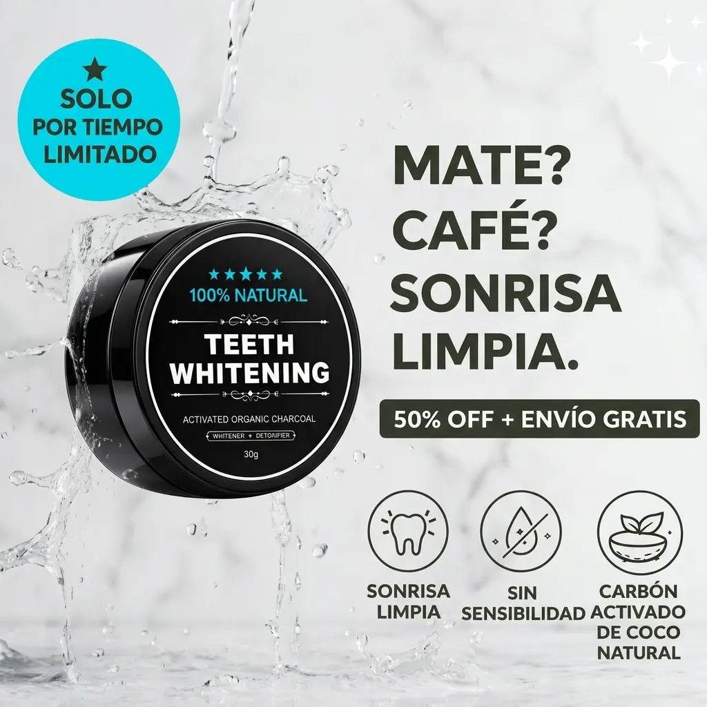 Blanqueador Dental Carbon Activado BLACKSMILE®