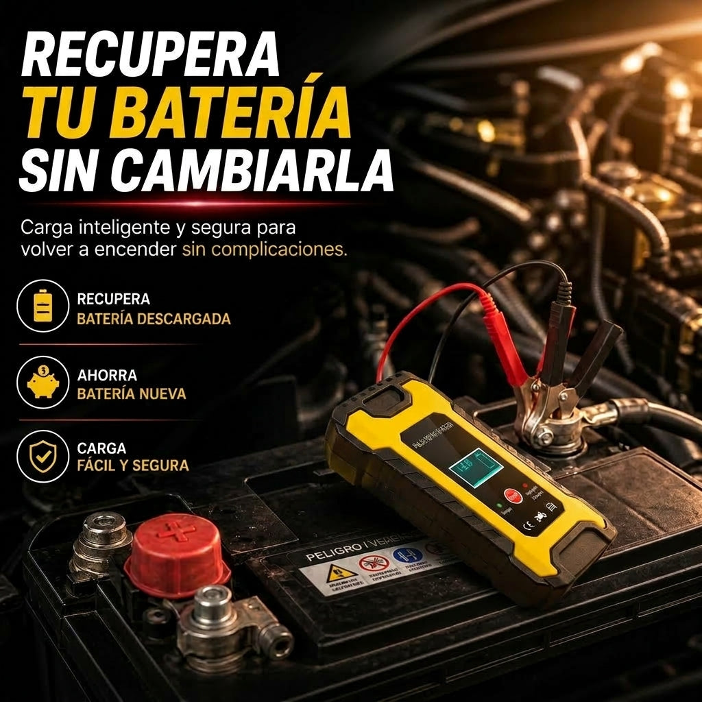 CARGADOR REPARADOR DE BATERIAS PARA AUTO
