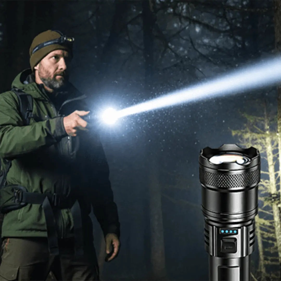 ULTRA BRILLANTE Y DE ALTA POTENCIA LINTERNA CON ZOOM